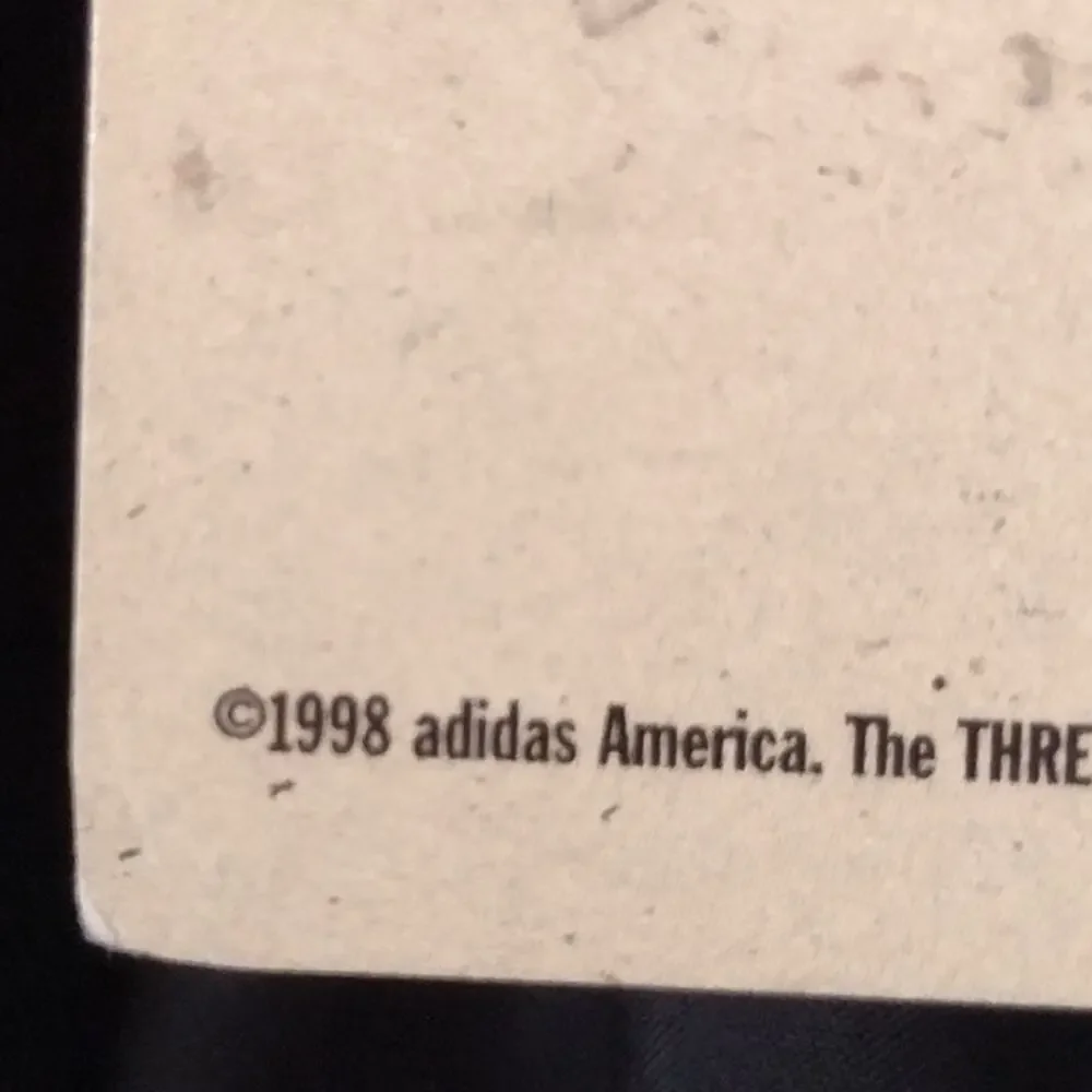 Adidas Vintage 1998 NEW DEADSTOCK Black 3-Stripe Nylon Swish Track Pants Mens XL